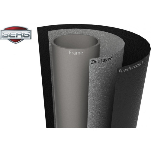 Батут  BERG Grand Champion Regular 350 Grey + Safety Net Deluxe  - фото №4